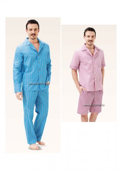 Выкройка Burda (Бурда) 6741 — Мужская пижама - Кликните на картинке, чтобы закрыть