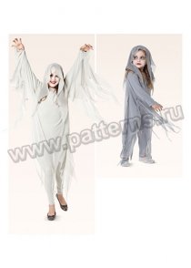 Выкройка Burda (Бурда) 2370 — Карнавальный костюм "Призрак"