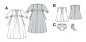Выкройка Burda (Бурда) 9618 — Крестильное платье (снята с производства)